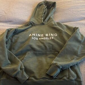 ANINE BING Olive Green Alto Hoodie EUC Small